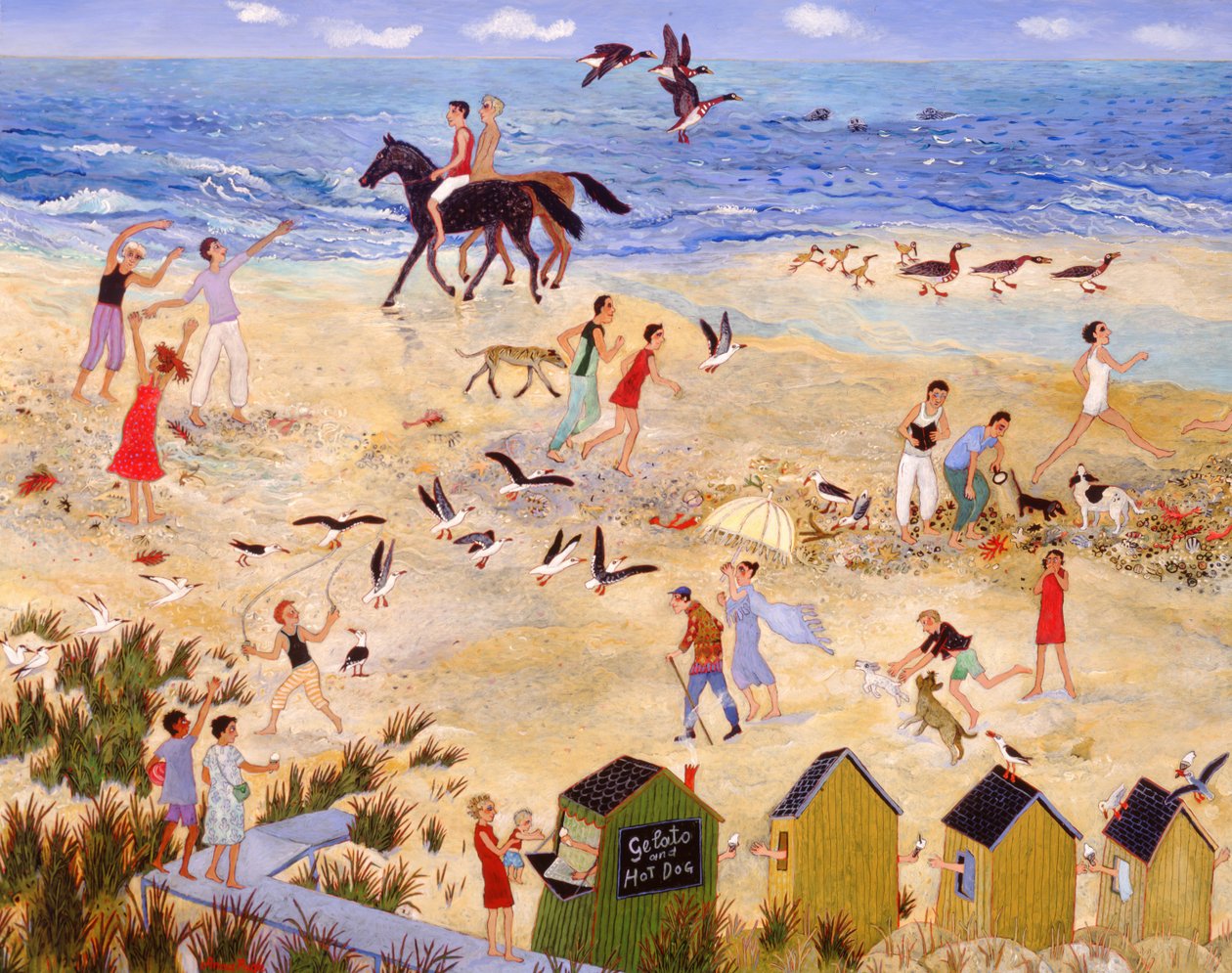 Maré baixa, 2010 (acrílico) de Anna Pugh