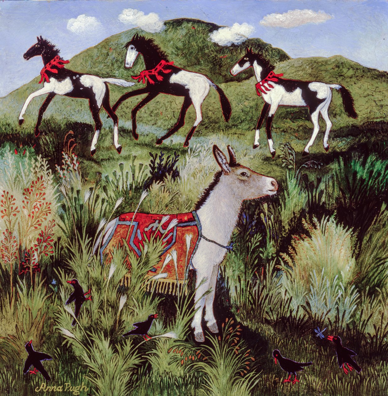 Nuvens baixas, 2003 (acrílico) de Anna Pugh