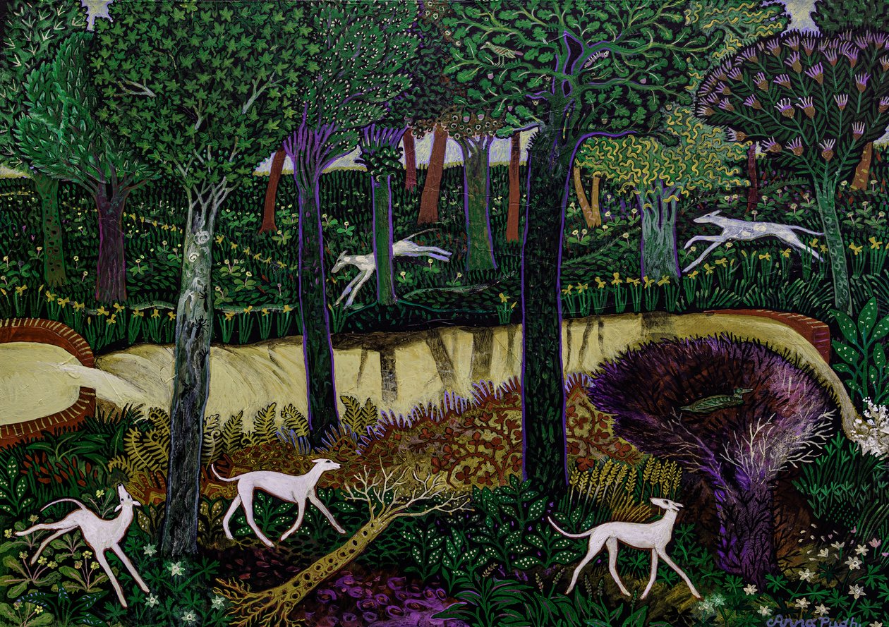 Pussys Primrose, 2017 (acrílico) de Anna Pugh