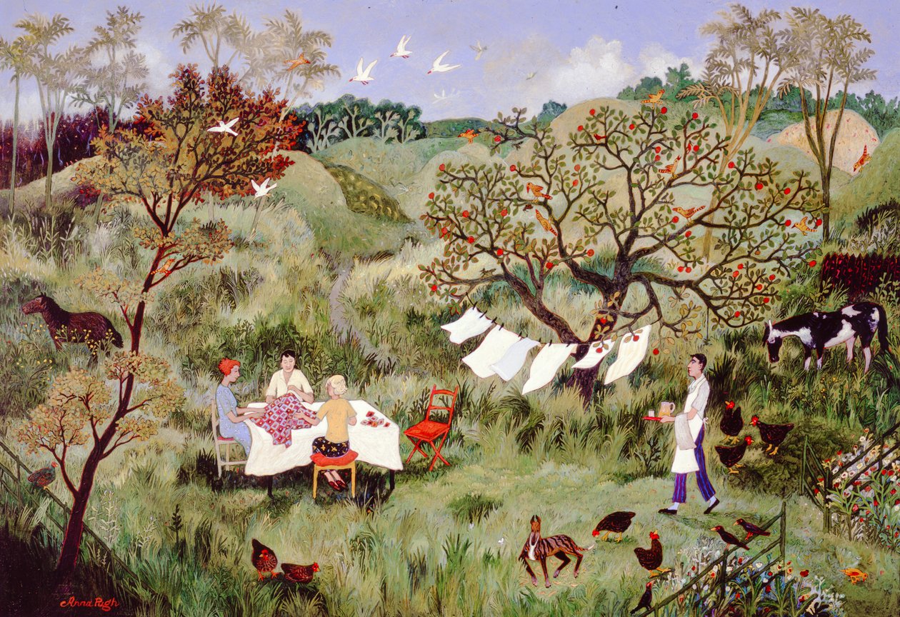 Costura, 2006 (acrílico) de Anna Pugh