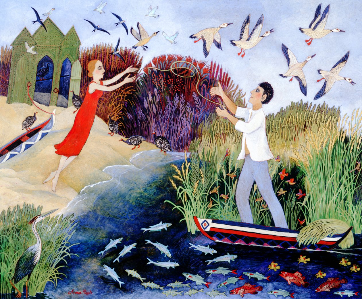 Ship to Shore, 2007 (acrílico) de Anna Pugh