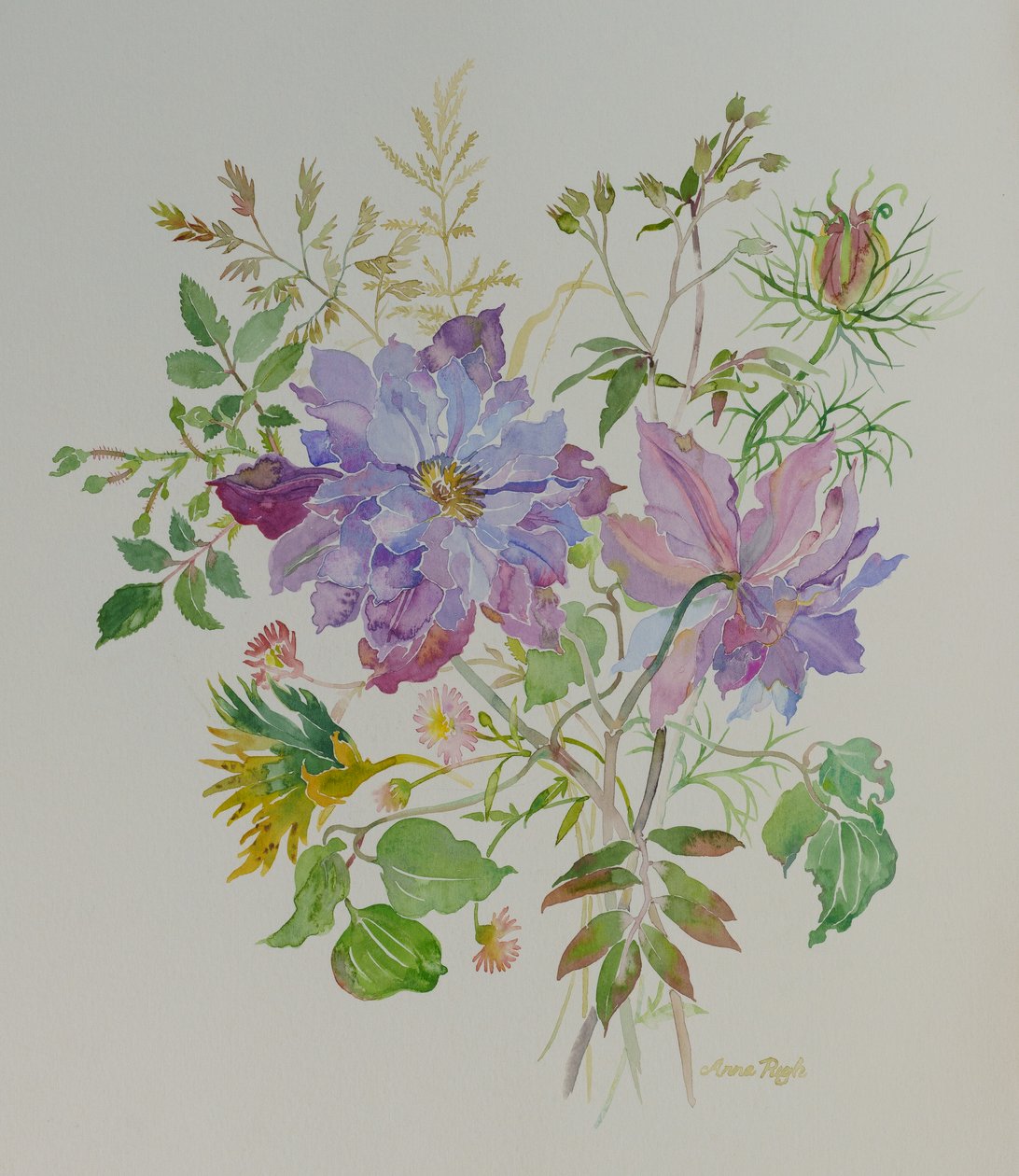 Natureza morta de flores, 2021 (pintura) de Anna Pugh
