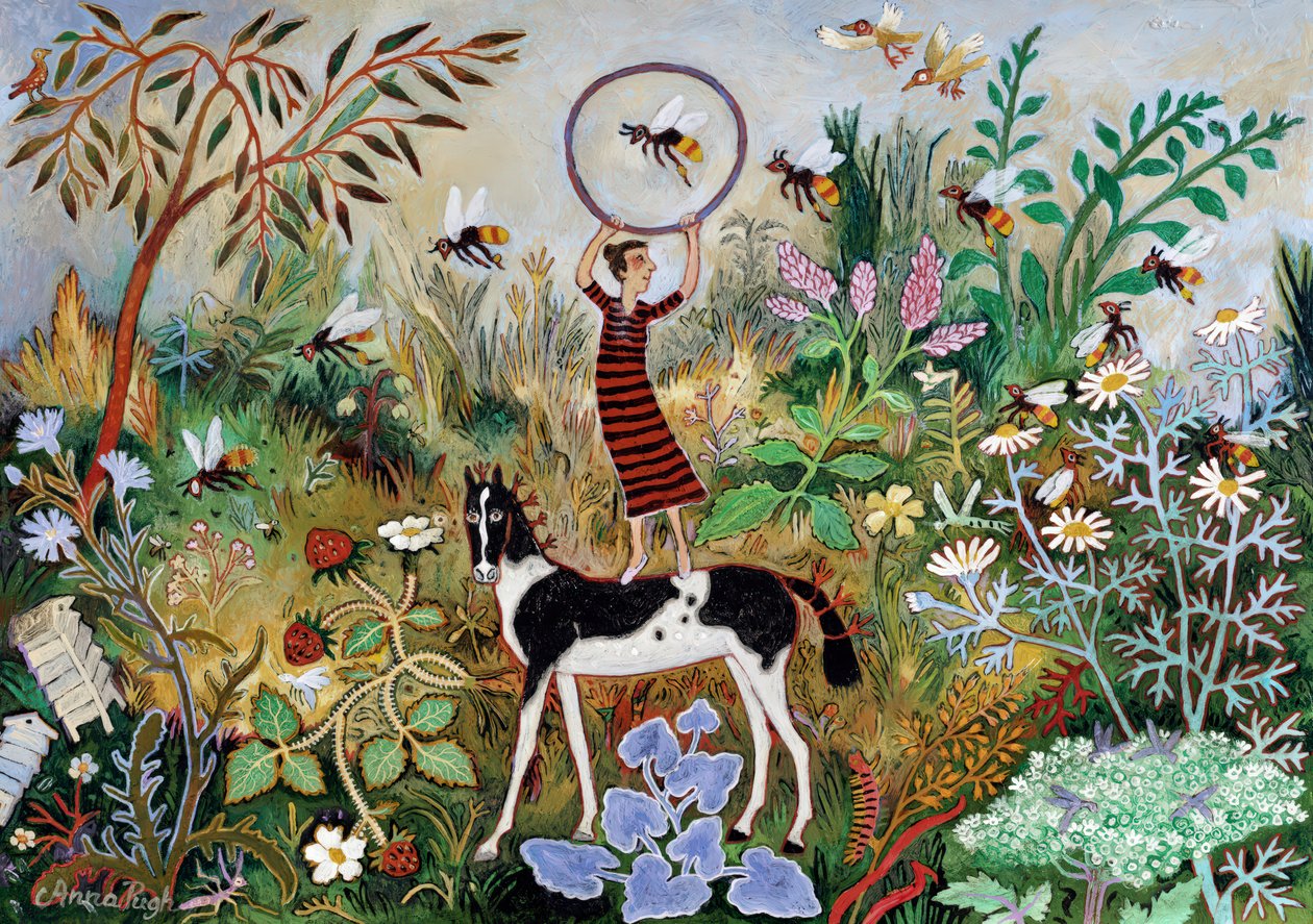 Treino das Abelhas, 2012 (acrílico) de Anna Pugh