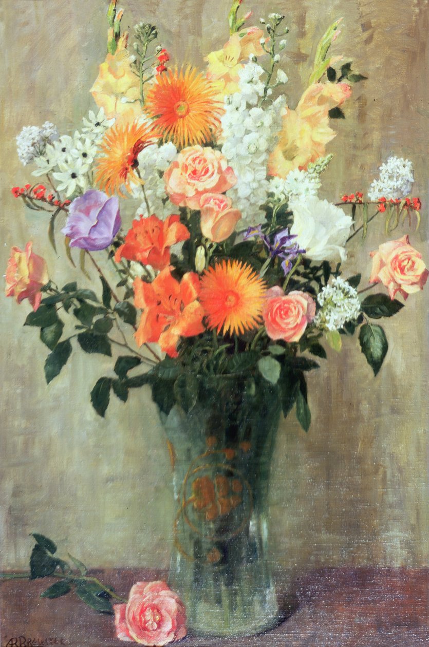 An Old Fashioned Posey, c.1939 (óleo sobre tela) de Anna Richards Brewster