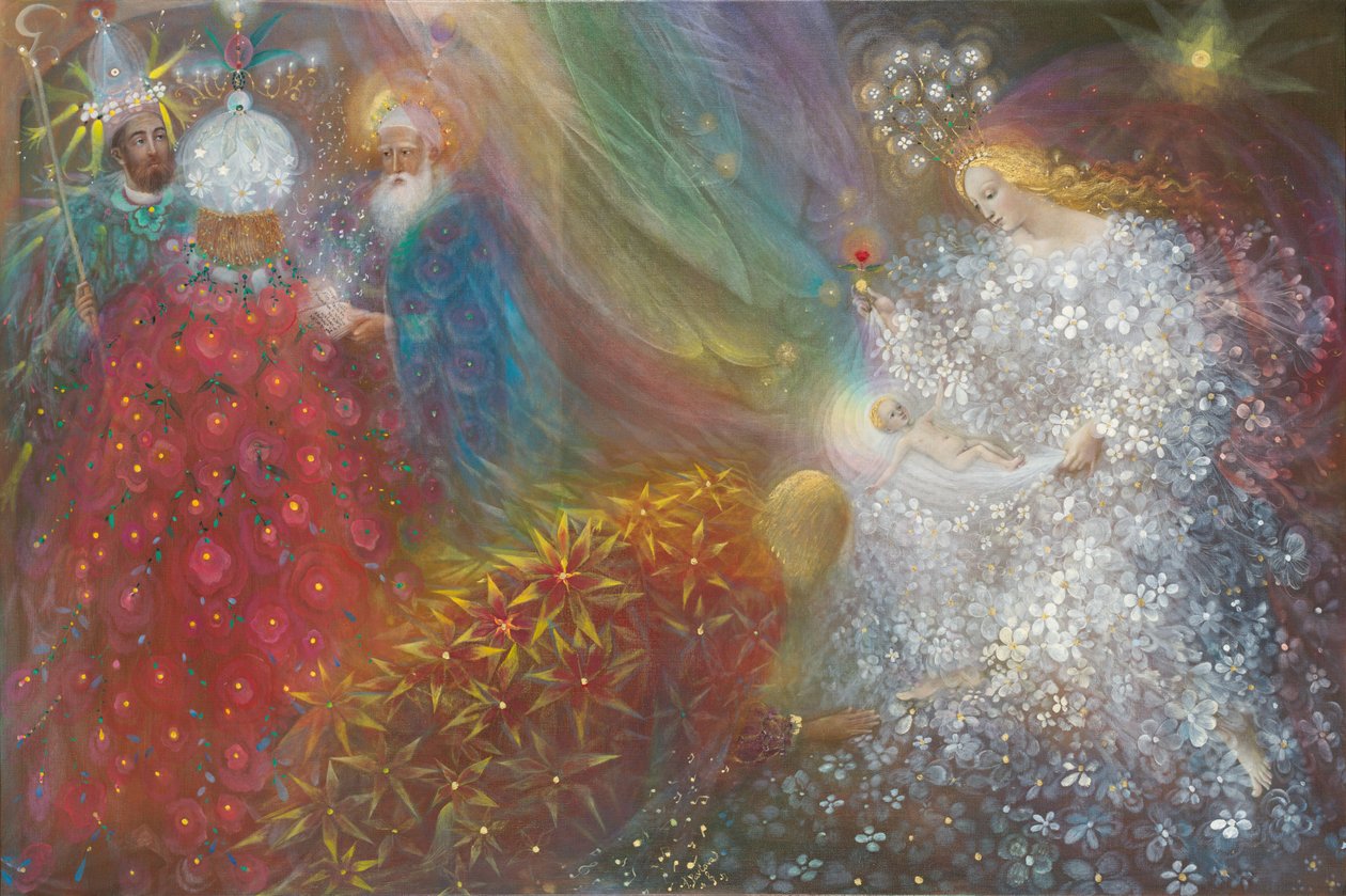 Nasce uma criança, 2013 (óleo sobre linho belga) de Annael Anelia Pavlova