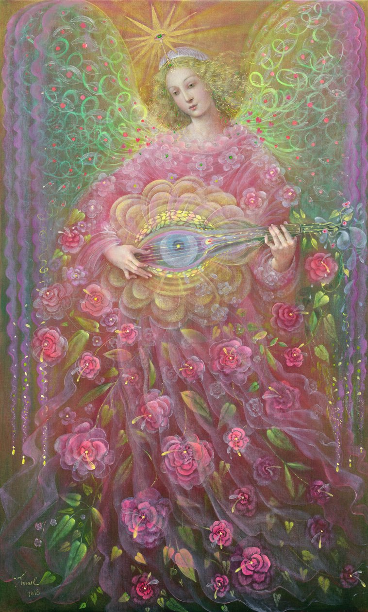 Razão e misericórdia (díptico), painel direito, 2018 (óleo sobre linho belga) de Annael Anelia Pavlova