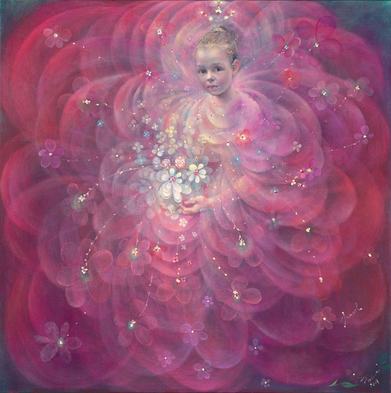 A Flor da Infância, 2014 (óleo sobre linho belga) de Annael Anelia Pavlova