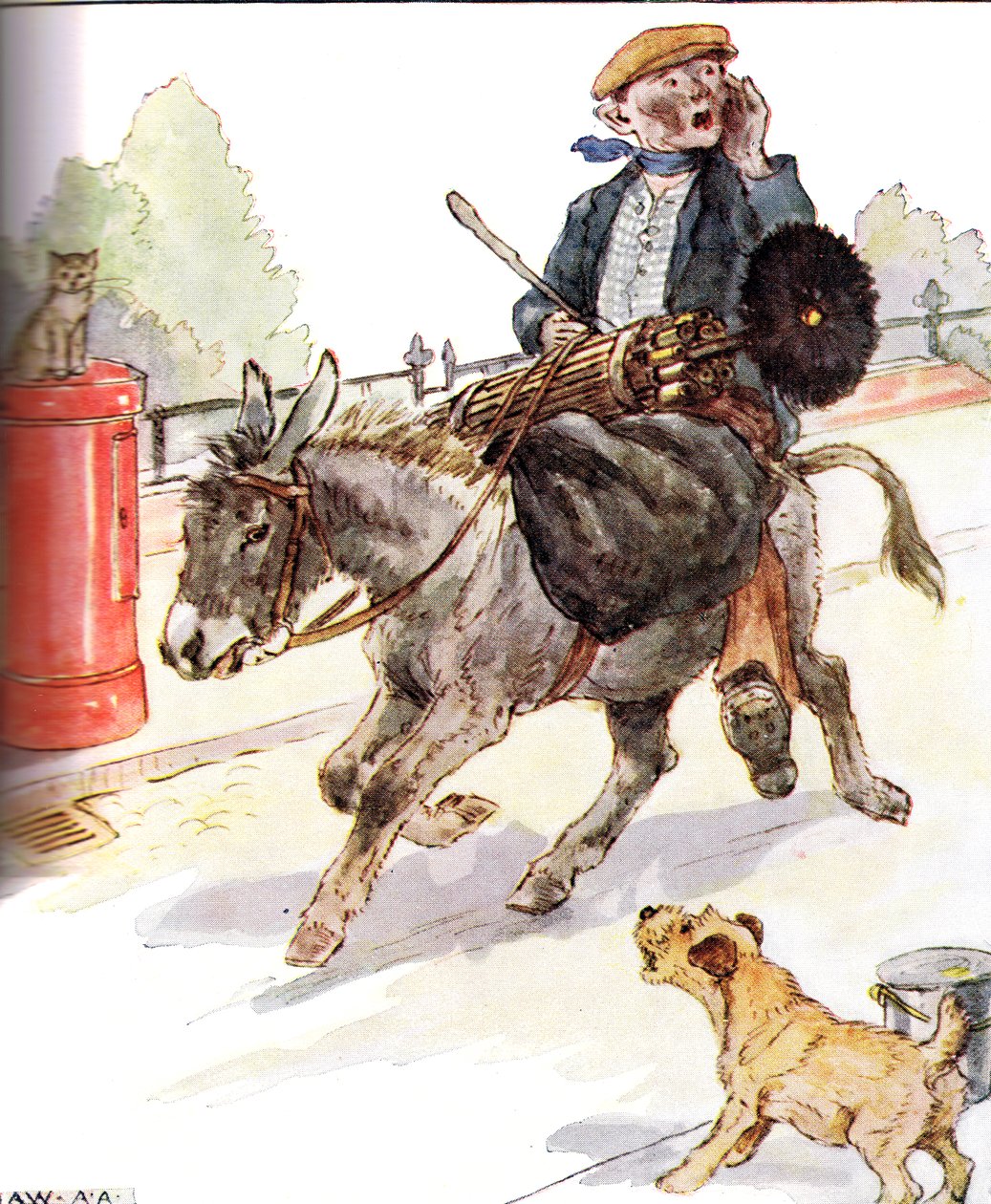 &39;Tenho um novo mestre, uma varredura de chaminé&39;, ilustração de &39;The Naughty Neddy Book&39;, publicado por Thomas Nelson und Sons, década de 1920 de Anne Anderson