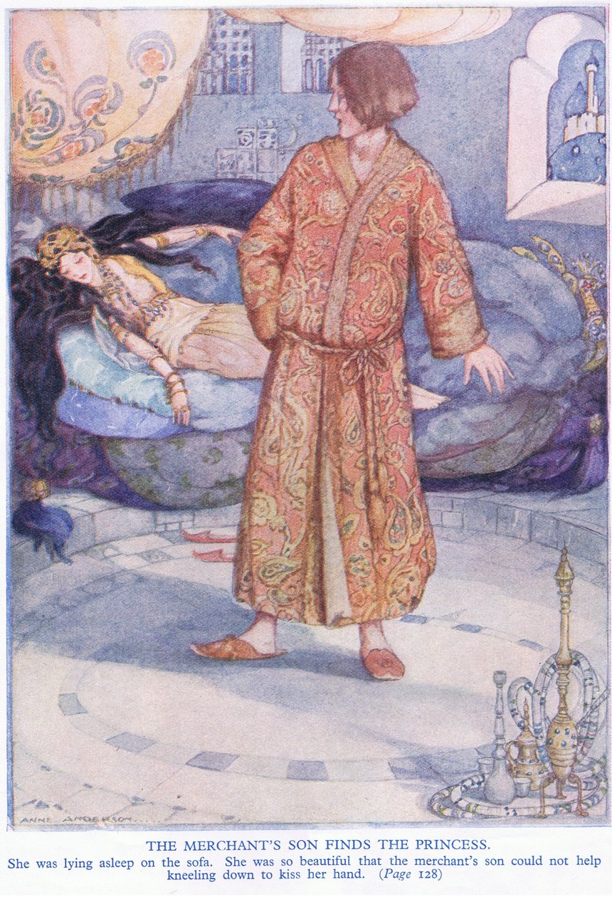 O filho do comerciante encontra a princesa de Anne Anderson