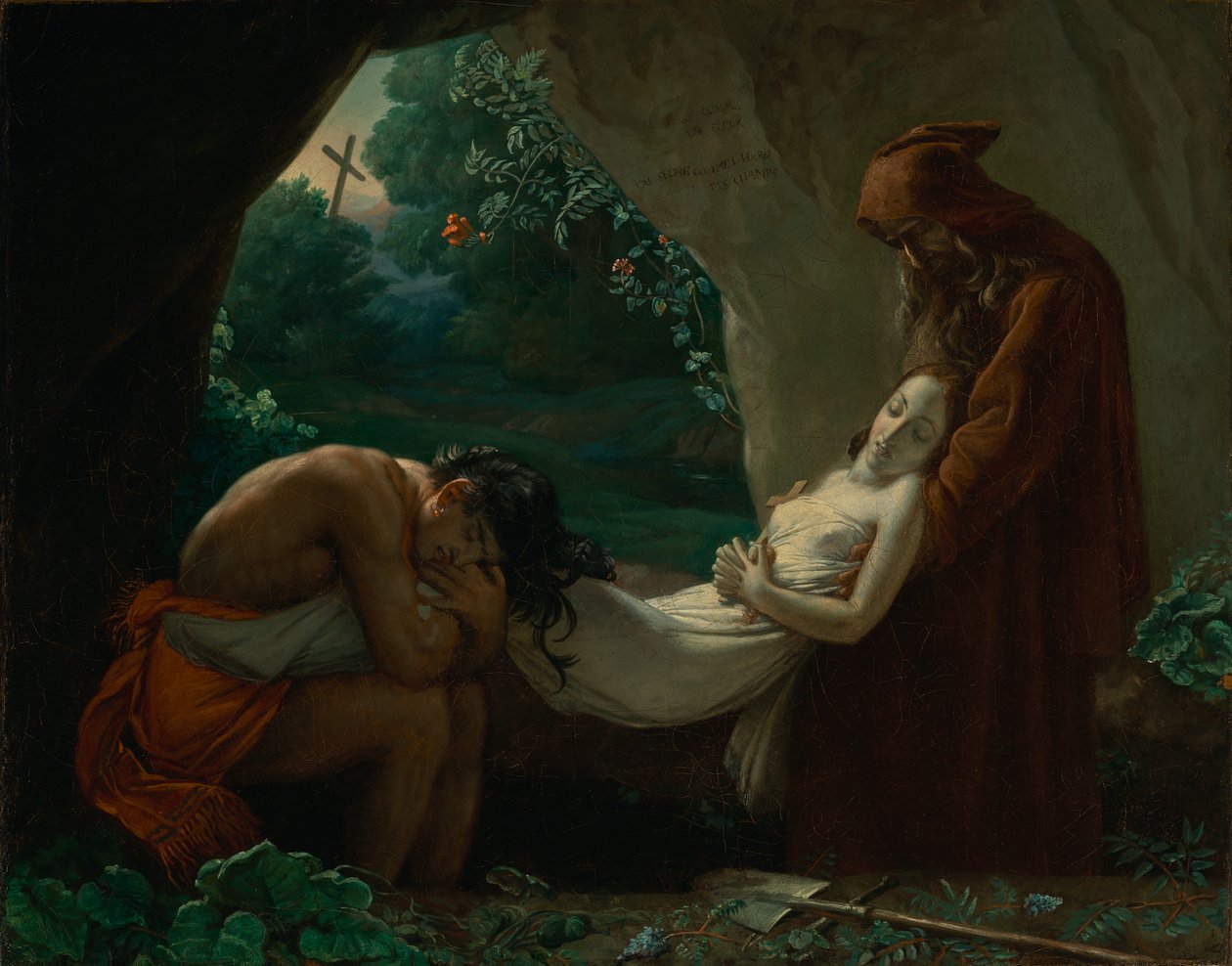 Enterro de Atala de Anne-Louis Girodet de Roucy-Trioson