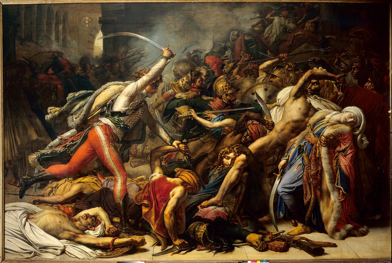 A revolta do Cairo, 21 de outubro de Anne Louis Girodet de Roucy Trioson