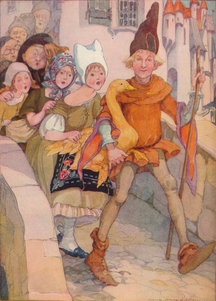 Dummling e seu ganso de ouro, 1937 de Anne Anderson