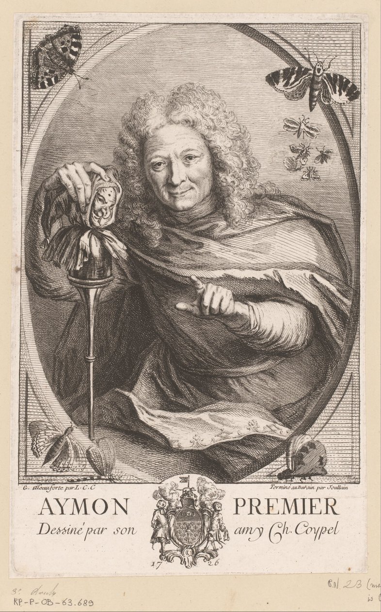 Retrato de Etienne Isidore Théophile Aymon Aymon Premier (título no objeto) de Anne Claude Philippe Caylus
