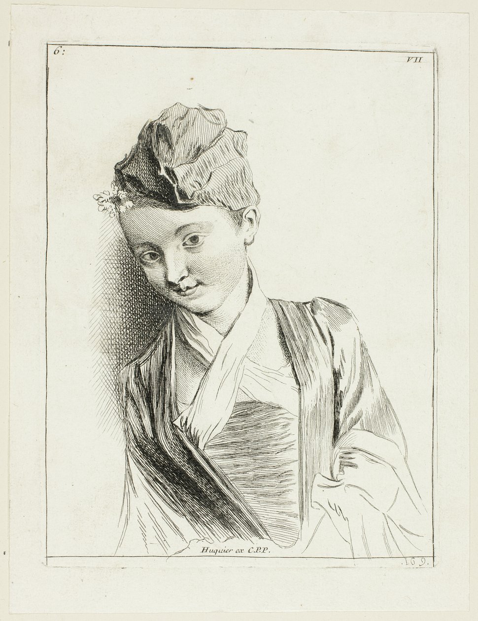 Cabeça de mulher de Anne Claude Philippe Caylus