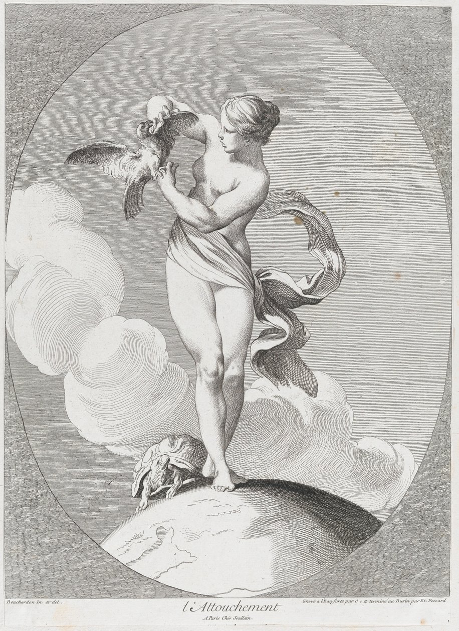 Toque, 1730-65. Criadores: Caylus, Anne-Claude-Philippe de, Etienne Fessard. de Anne Claude Philippe de Caylus, Etienne Fessard