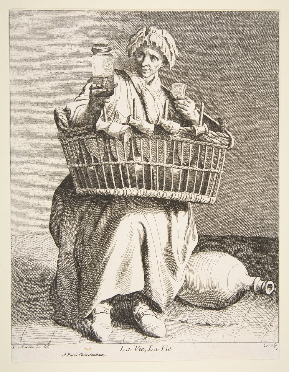 Vendedor de aguardente, 1737. de Anne Claude Philippe de Caylus