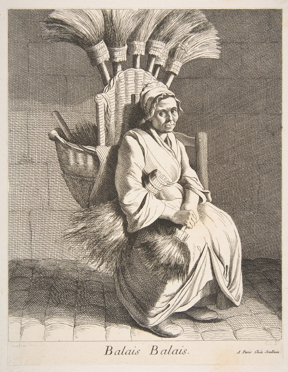 Vendedor de vassouras, 1737. de Anne Claude Philippe de Caylus
