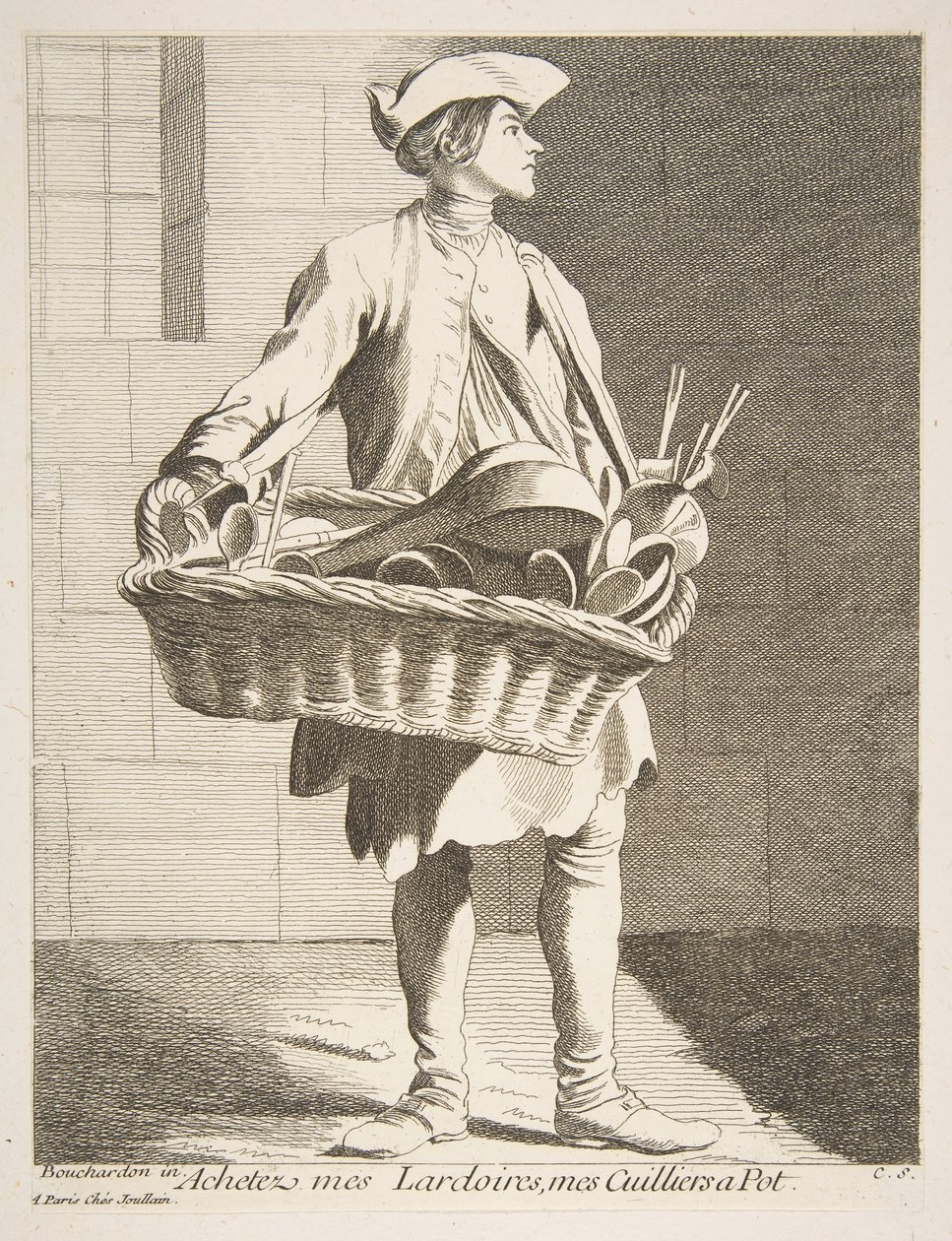 Vendedor de panelas, 1746. de Anne Claude Philippe de Caylus