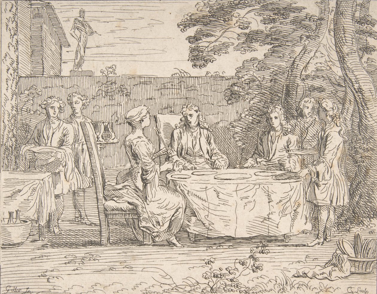 Refeição Distinta, ca.1725-1765. de Anne Claude Philippe de Caylus