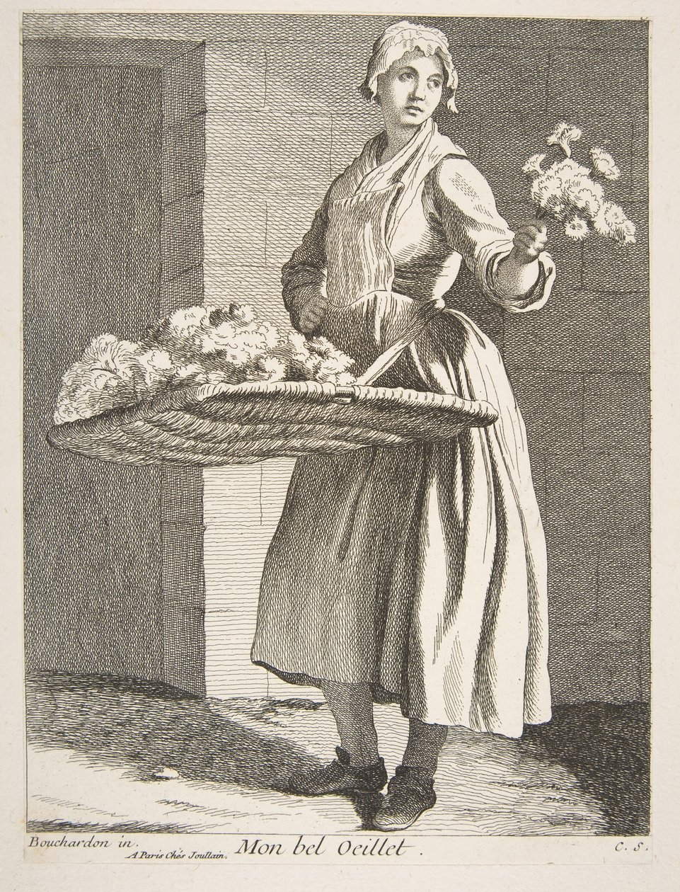Vendedor de flores, 1738. de Anne Claude Philippe de Caylus