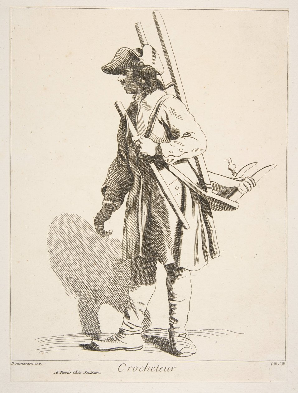 Vendedor ambulante de ferragens, 1746. de Anne Claude Philippe de Caylus