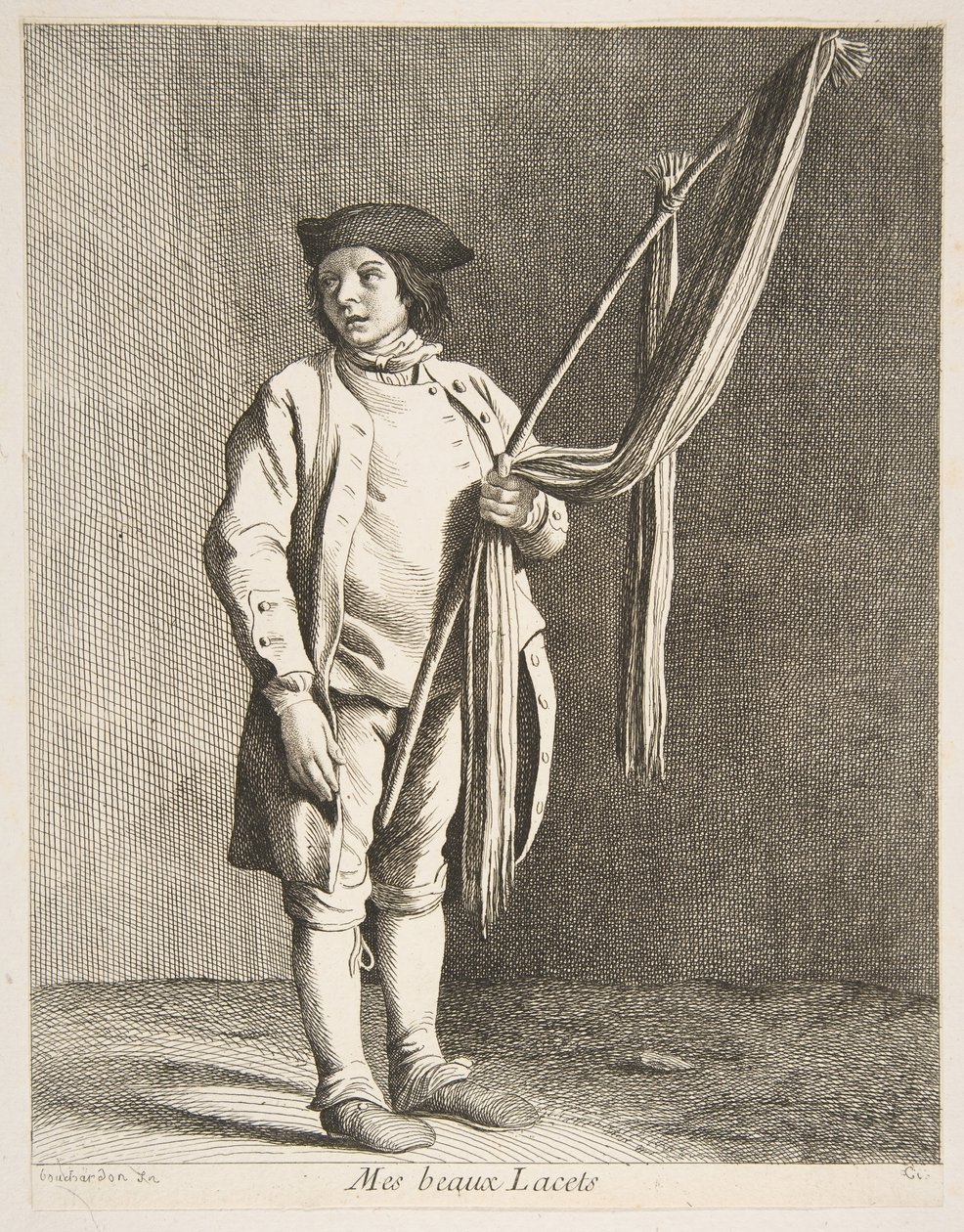 Vendedor de rendas, 1738. de Anne Claude Philippe de Caylus