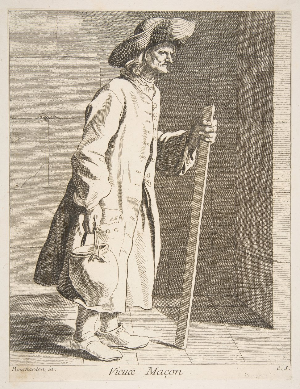 Velho pedreiro, 1737. de Anne Claude Philippe de Caylus