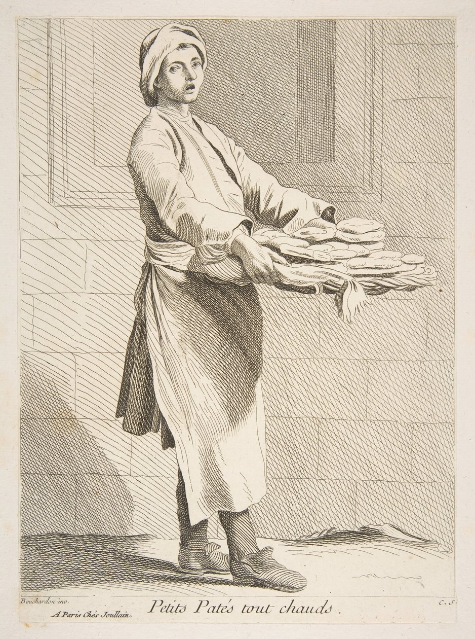 Vendedor de pastelaria, 1738. de Anne Claude Philippe de Caylus