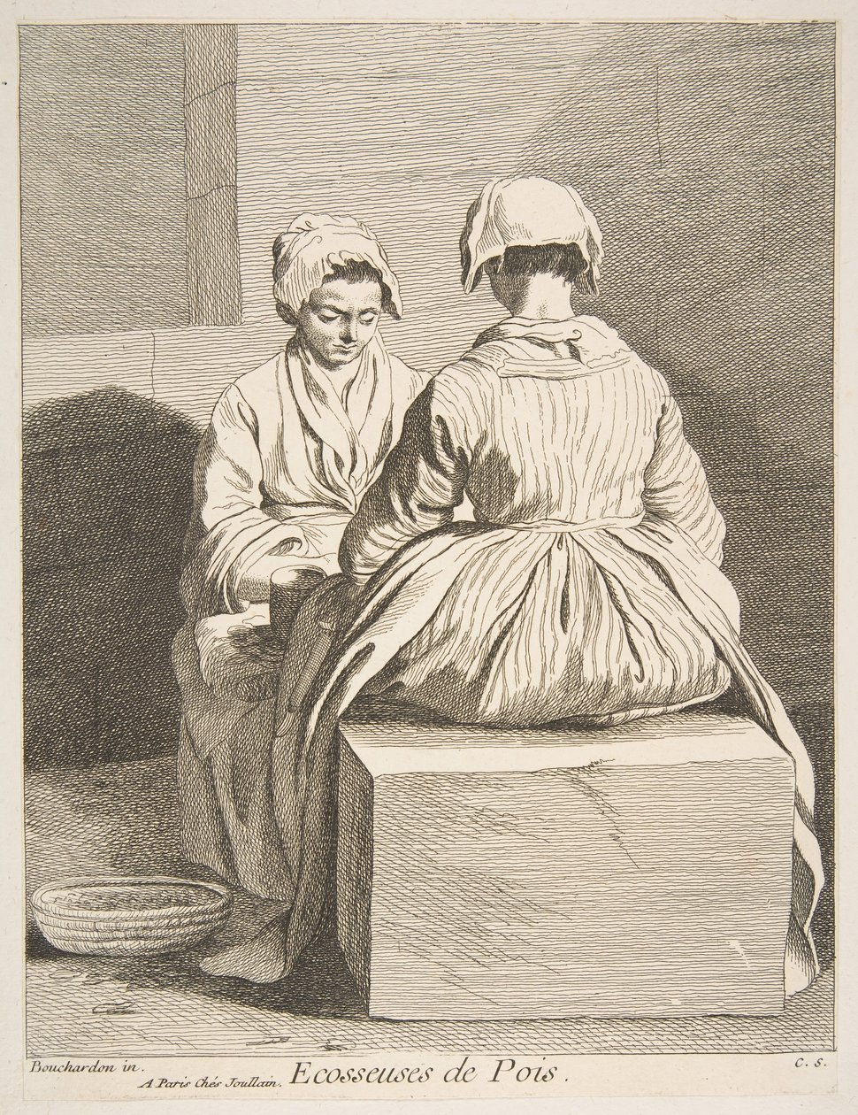 Pea Shellers, 1737. de Anne Claude Philippe de Caylus