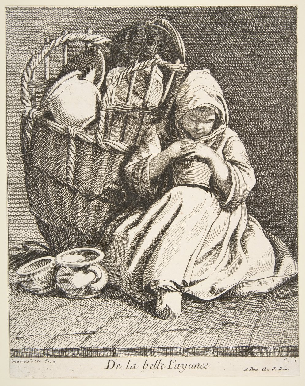 Vendedor ambulante de cerâmica, 1738. de Anne Claude Philippe de Caylus