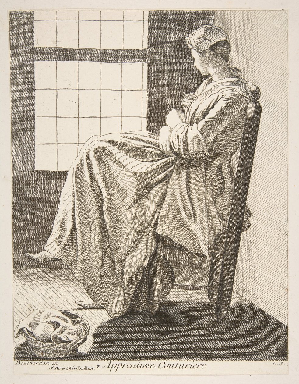 Aprendiz de costura, 1737. de Anne Claude Philippe de Caylus
