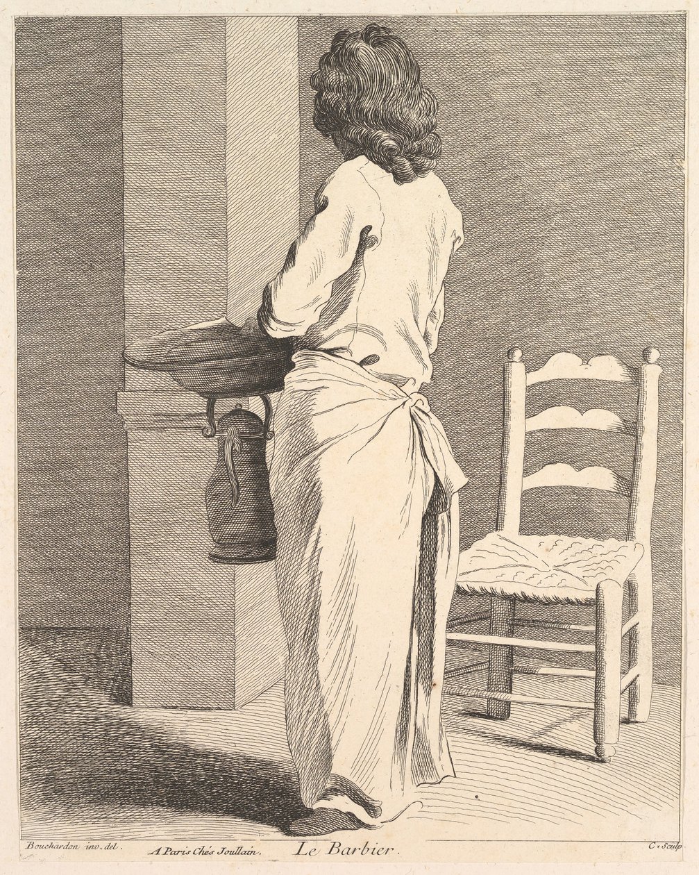 O barbeiro, 1737. de Anne Claude Philippe de Caylus