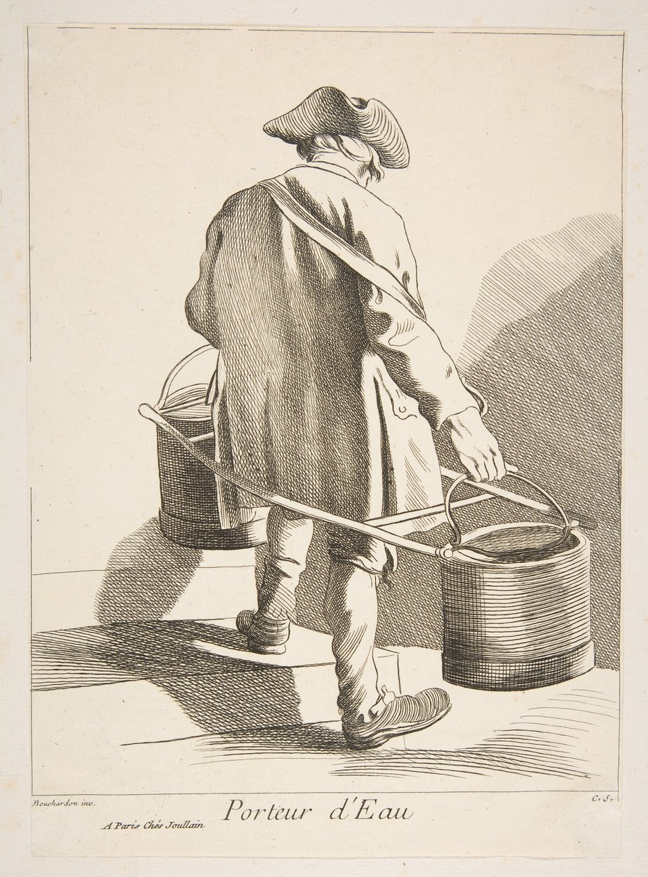 Portador de Água, 1742. de Anne Claude Philippe de Caylus