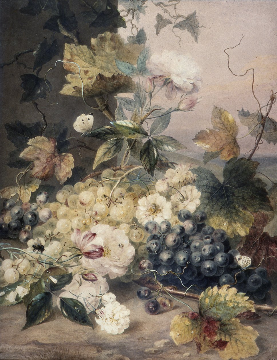 Rosas e uvas de Anne Frances Byrne