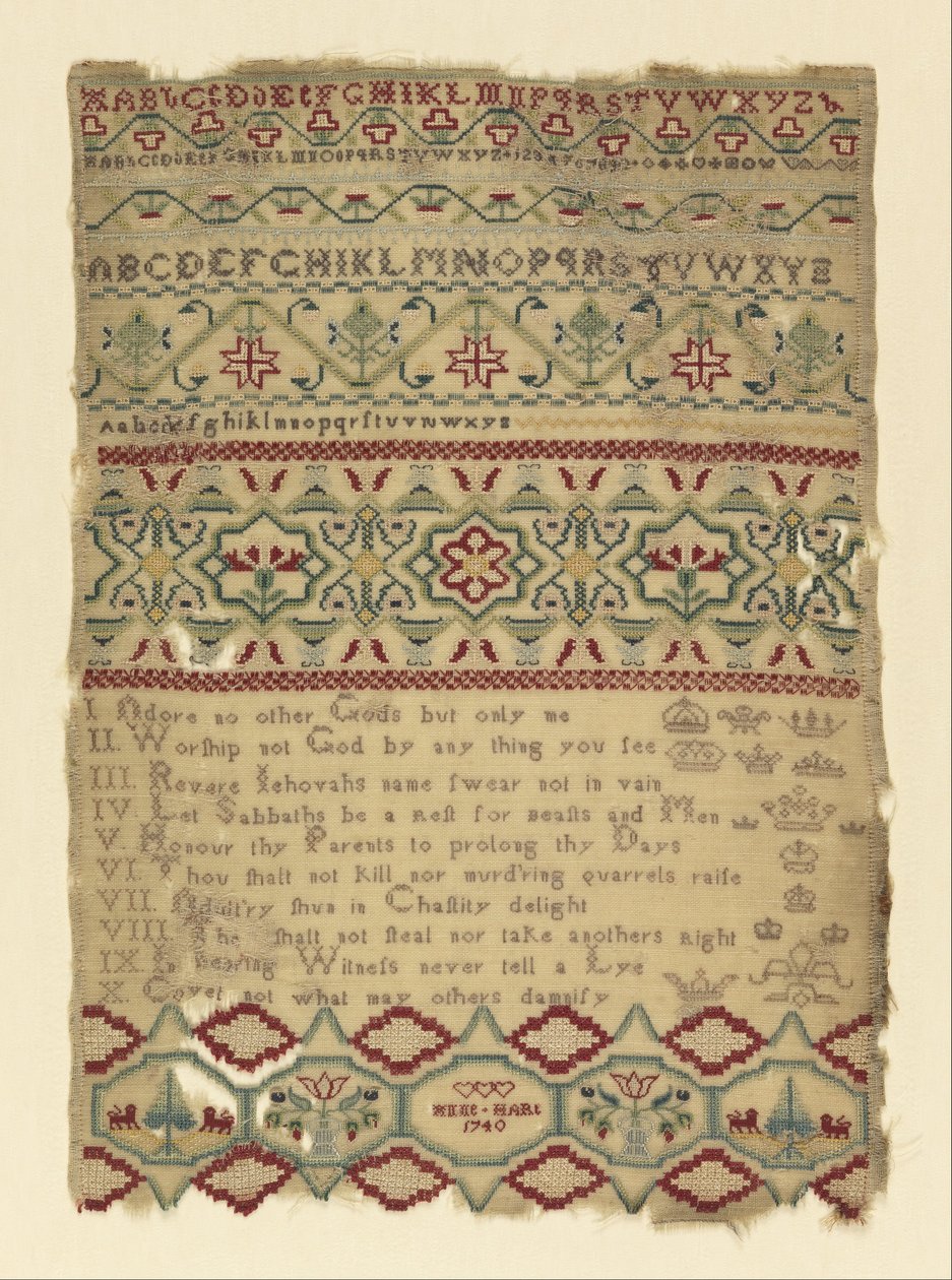 Sampler de Anne Hart