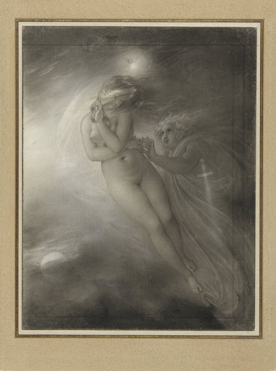 Os fantasmas de Malvina e Oscar de Anne Louis Girodet Trioson