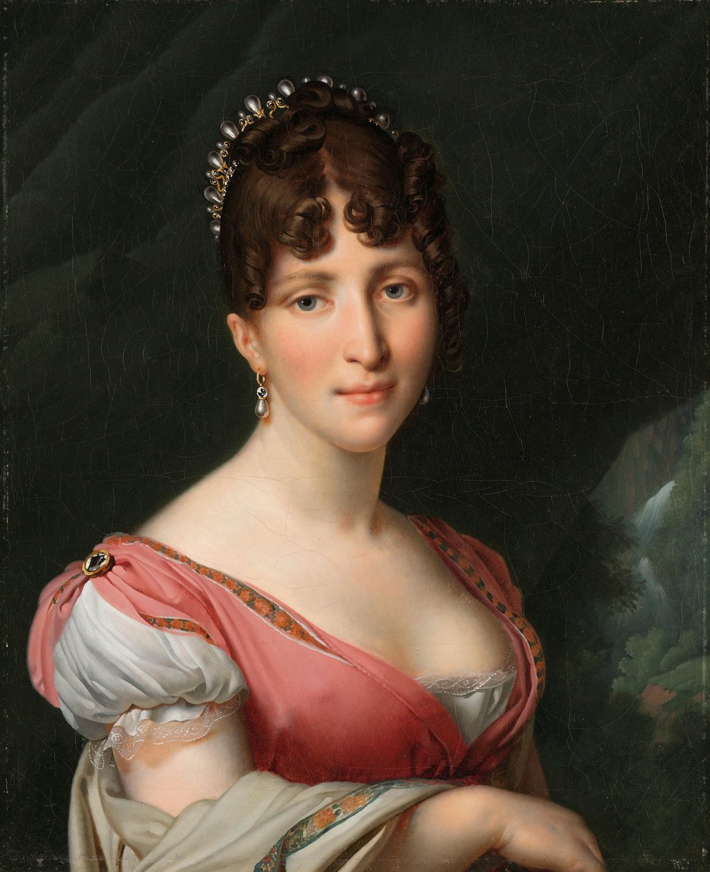 Retrato de Hortense de Beauharnais, Rainha da Holanda Retrato de Hortense de Beauharnais (1783-1837), rainha da Holanda, esposa do rei Luís Napoleão de Anne Louis Girodet Trioson