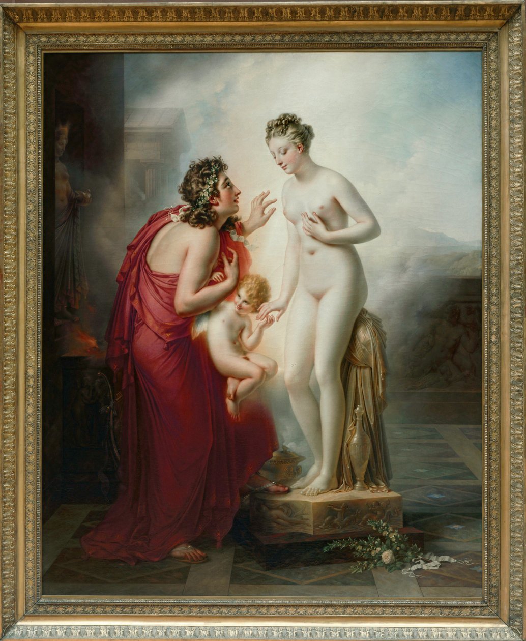 Pigmalião e Galateia ... de Anne Louis Girodet de Roucy-Trioson