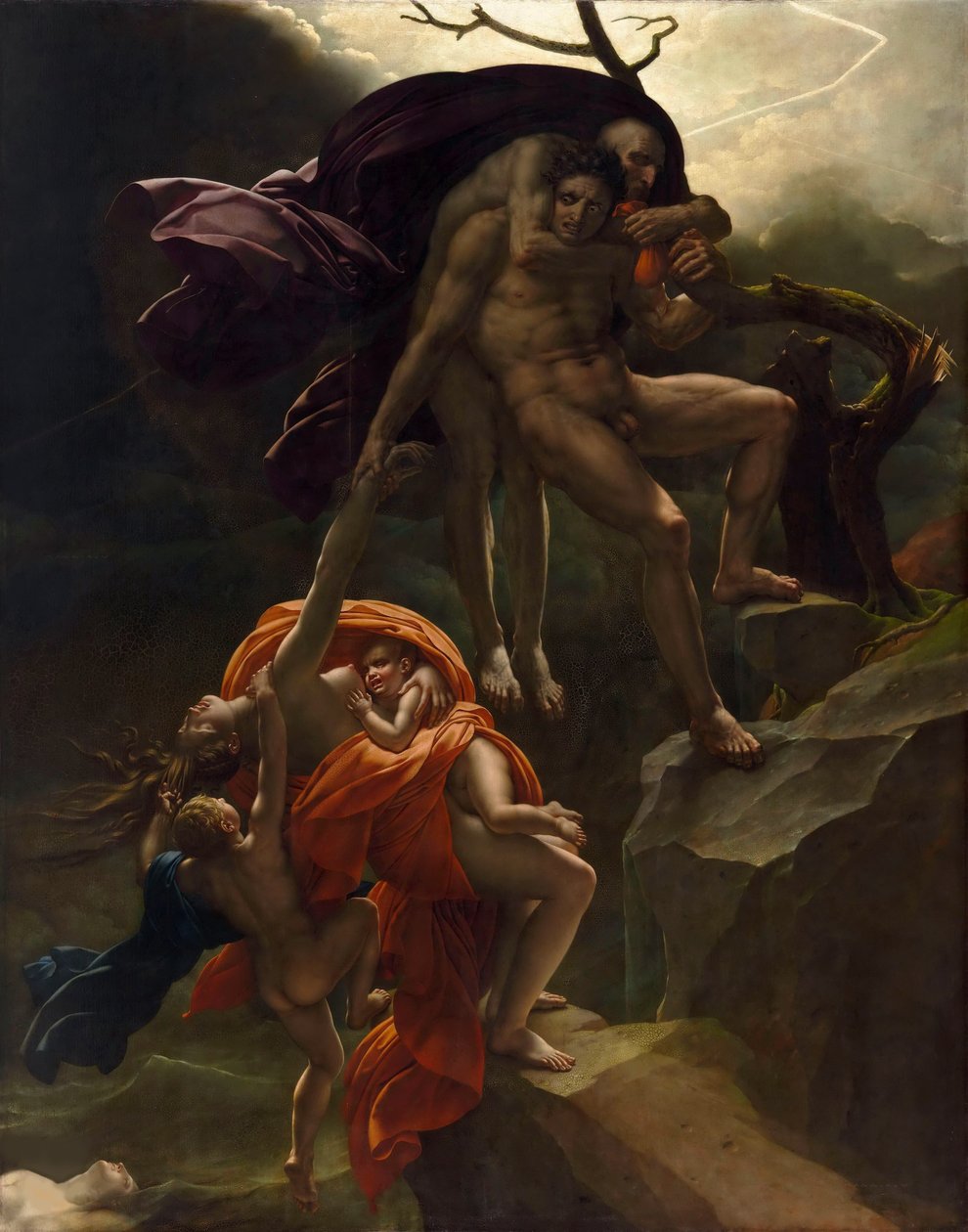 Uma cena de dilúvio Uma cena de dilúvio, ca 1806. de Anne Louis Girodet de Roucy Trioson