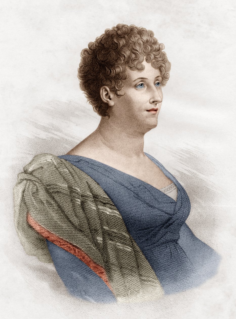 Constance de Salm, também conhecida como Constance Pipenet, mulher de letras de Anne Louis Girodet de Roucy Trioson