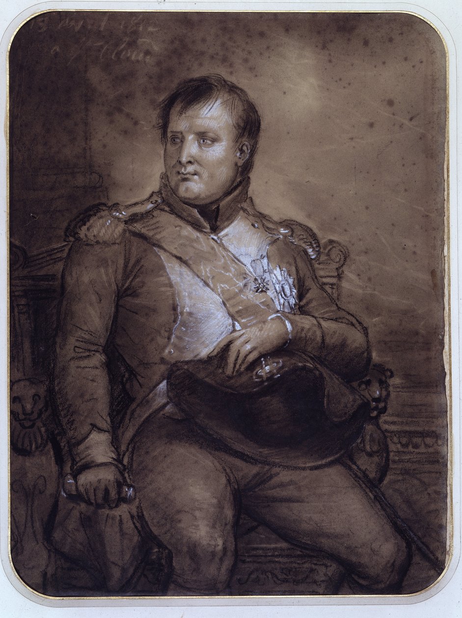 Napoleão I em Saint-Cloud, 1812 de Anne Louis Girodet de Roucy Trioson