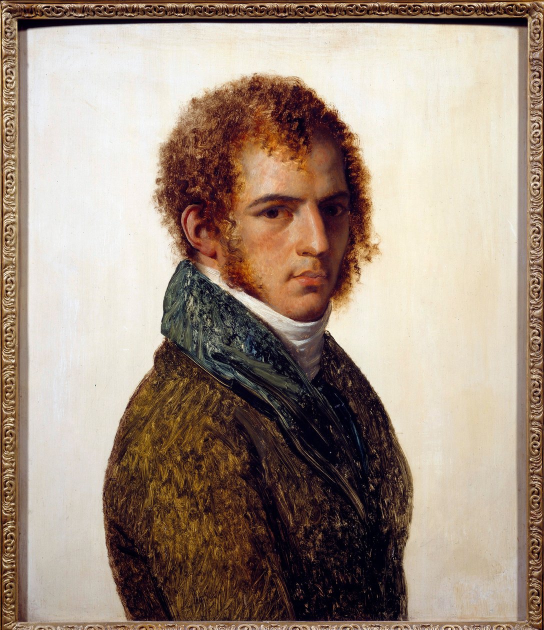 Retrato do pintor Benjamin Rolland Painting de Anne Louis Girodet de Roucy-Trioson (Anne-Louis Girodet de Roucy Trioson de Anne Louis Girodet de Roucy Trioson