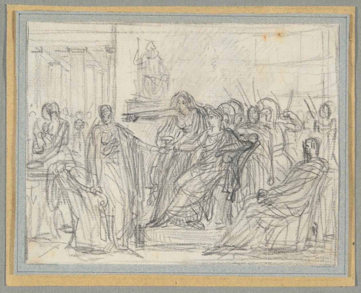 Cena do Último Ato de Corneille de Anne Louis Girodet de Roucy Trioson