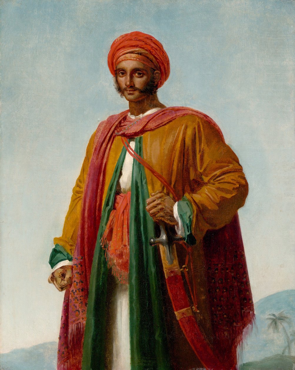 Estudo para retrato de um índio, c.1807 de Anne Louis Girodet de Roucy Trioson