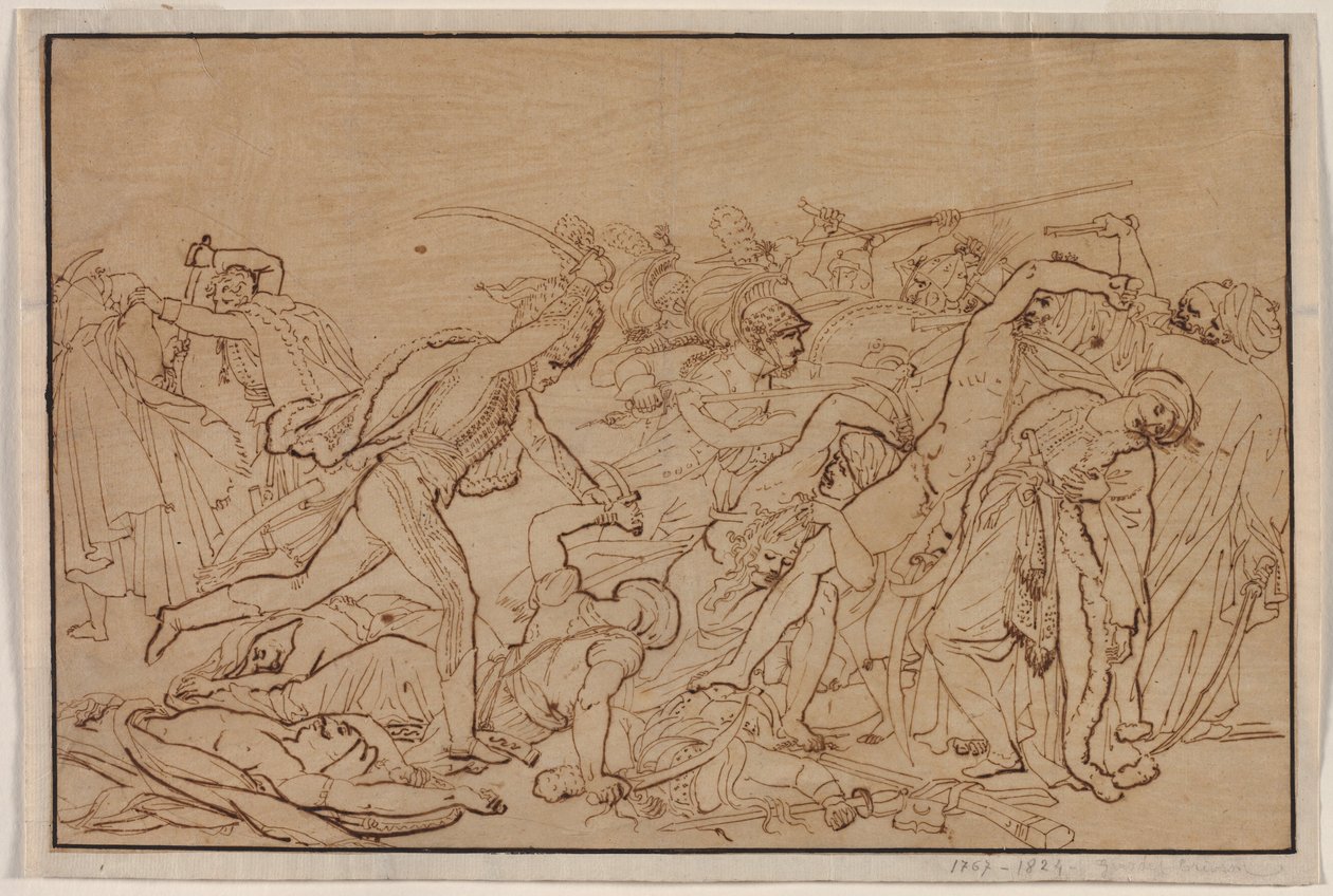 Estudo para A Revolta do Cairo de Anne Louis Girodet de Roucy-Trioson
