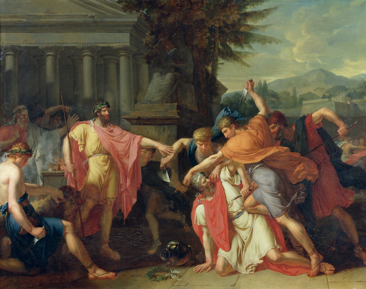 A morte de Tatius de Anne Louis Girodet de Roucy Trioson