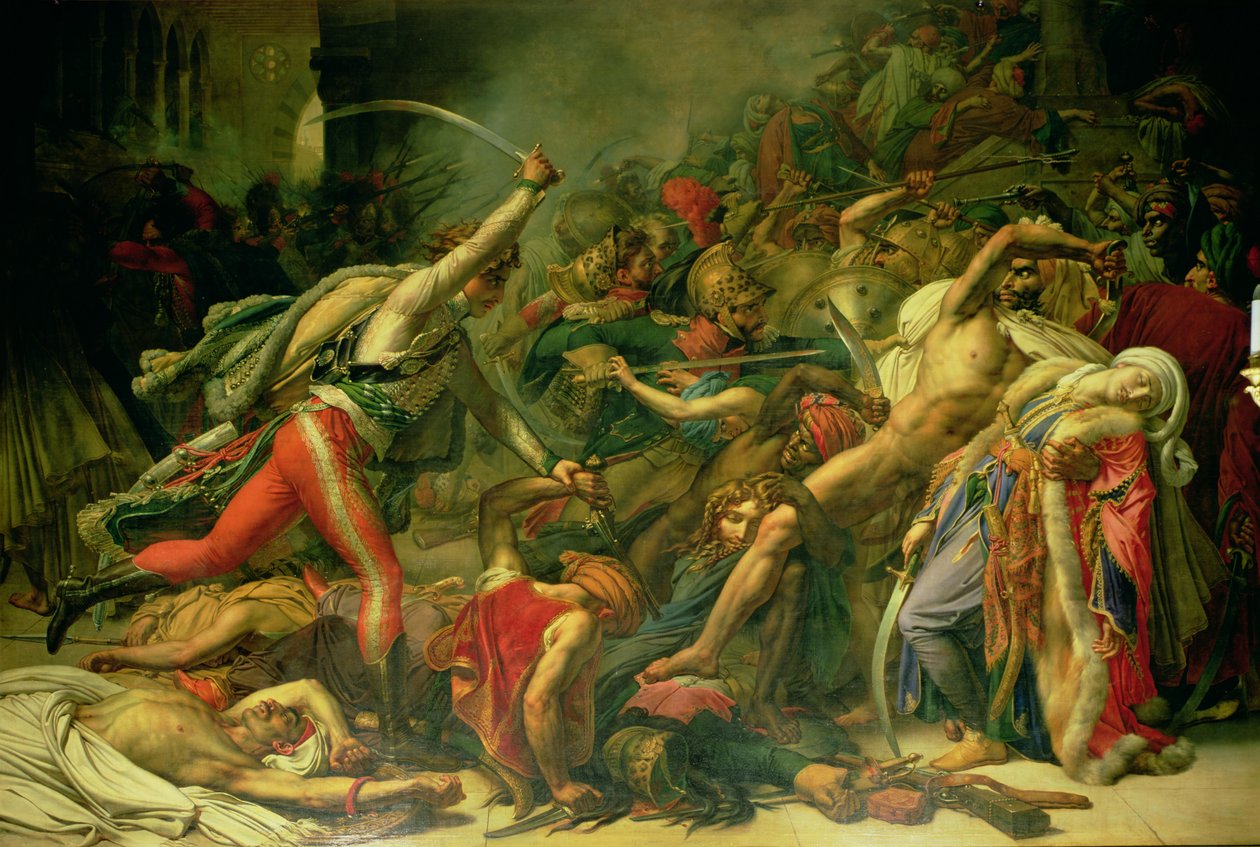A revolta no Cairo, 21 de outubro de 1798, 1810 de Anne Louis Girodet de Roucy Trioson