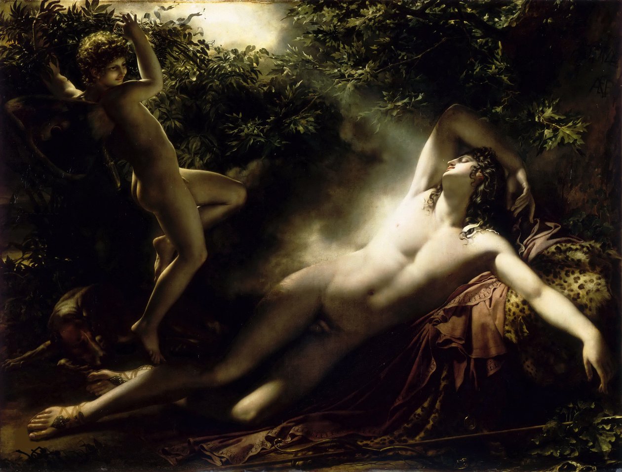 O sono de Endymion, 1791. de Anne Louis Girodet de Roucy Trioson
