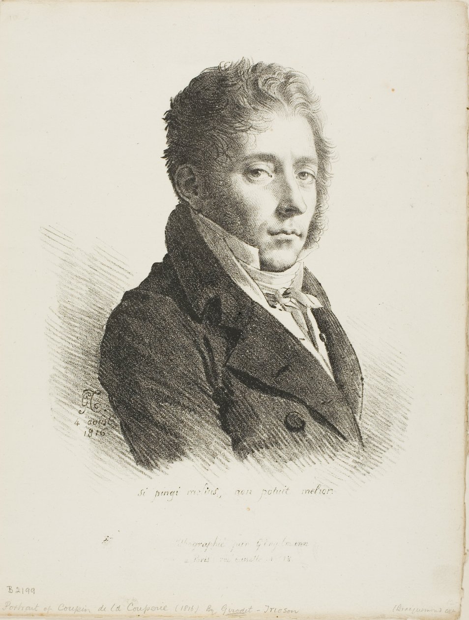 Retrato de Coupin de la Couperie de Anne Louis Girodet de Roussy Trioson