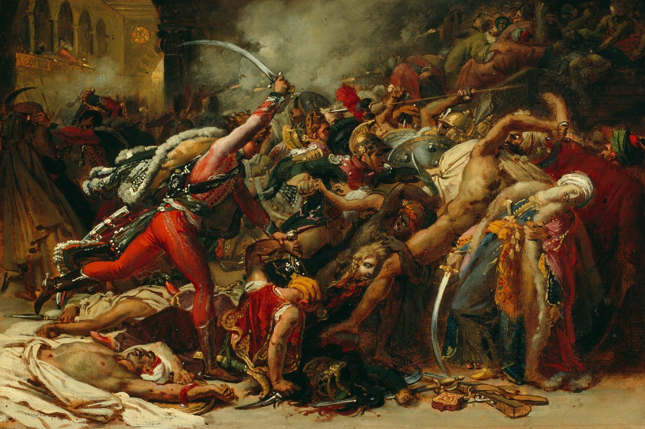 Esboço para A Revolta do Cairo de Anne Louis Girodet de Roussy Trioson